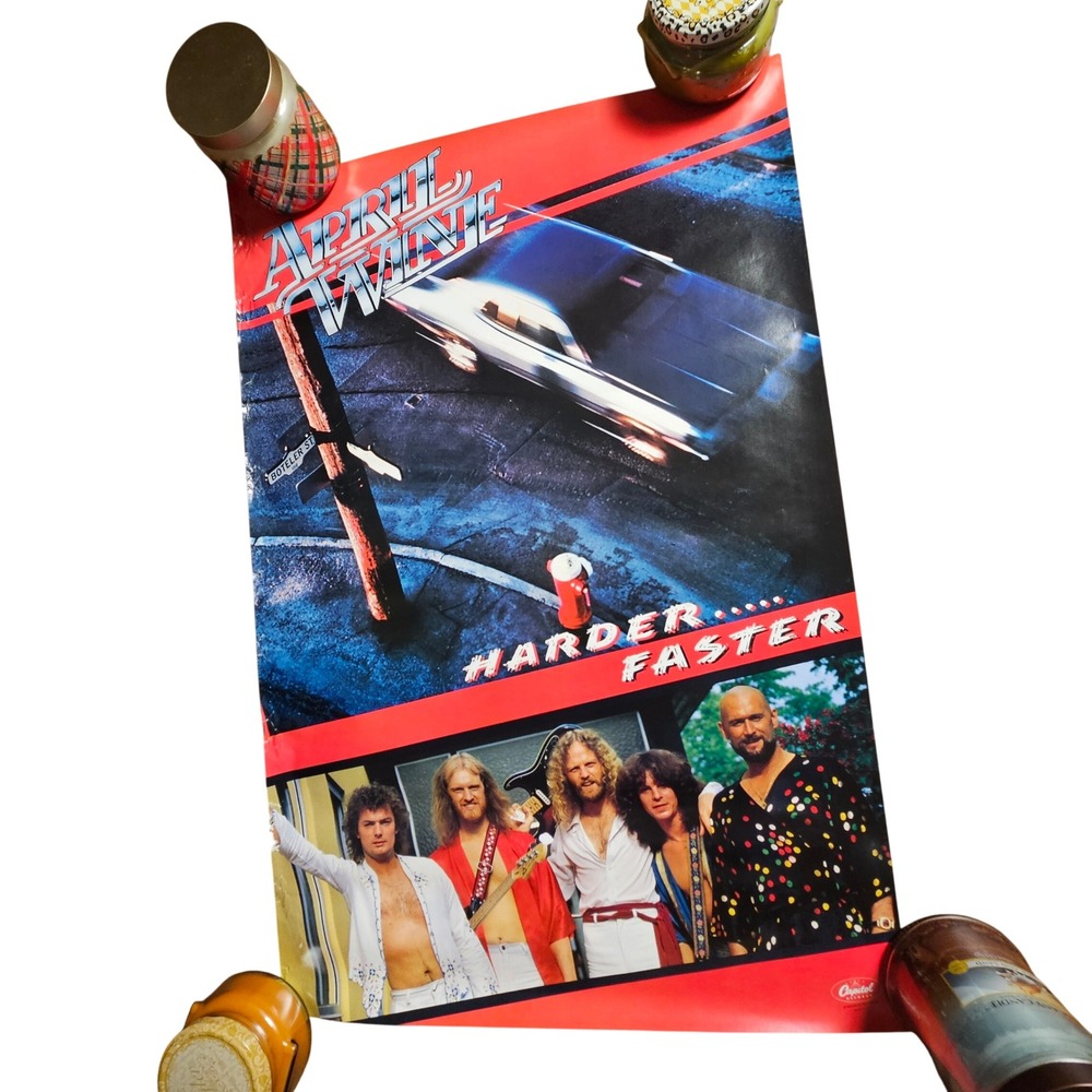 April Wine Harder ... Faster Vintage 1979 Promo Album Poster 20x30 Capitol